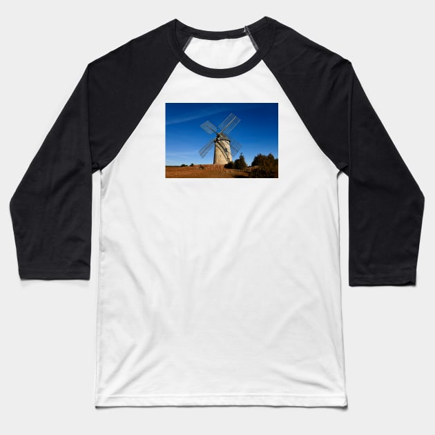 Windmill Baseball T-Shirt by Wolf Art / Swiss Artwork Photography